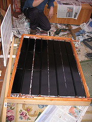 Homemade solar thermal panel