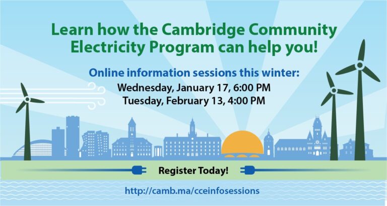 Attend an Upcoming Cambridge Community Electricity Information Session ...